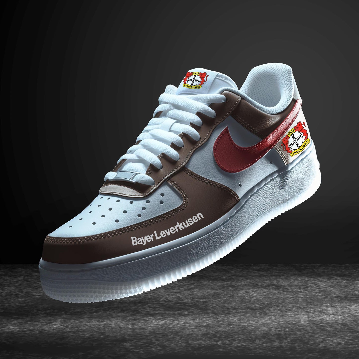 Ideafootwear Bayer Leverkusen Bundesliga Air Low-Top Sneakers Shoes For Men And Women