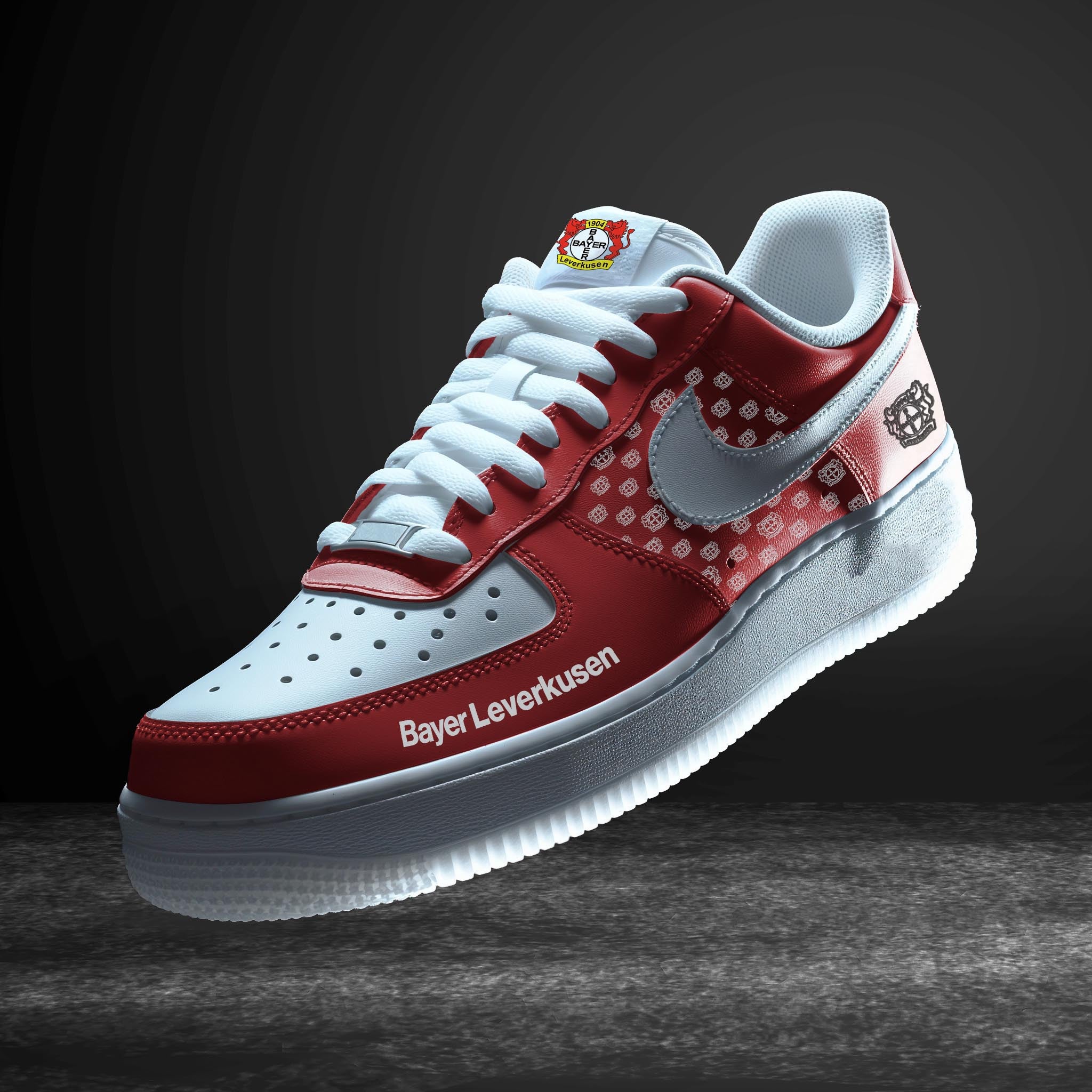 Ideafootwear Bayer Leverkusen Bundesliga Air Low-Top Sneakers Shoes For Men And Women