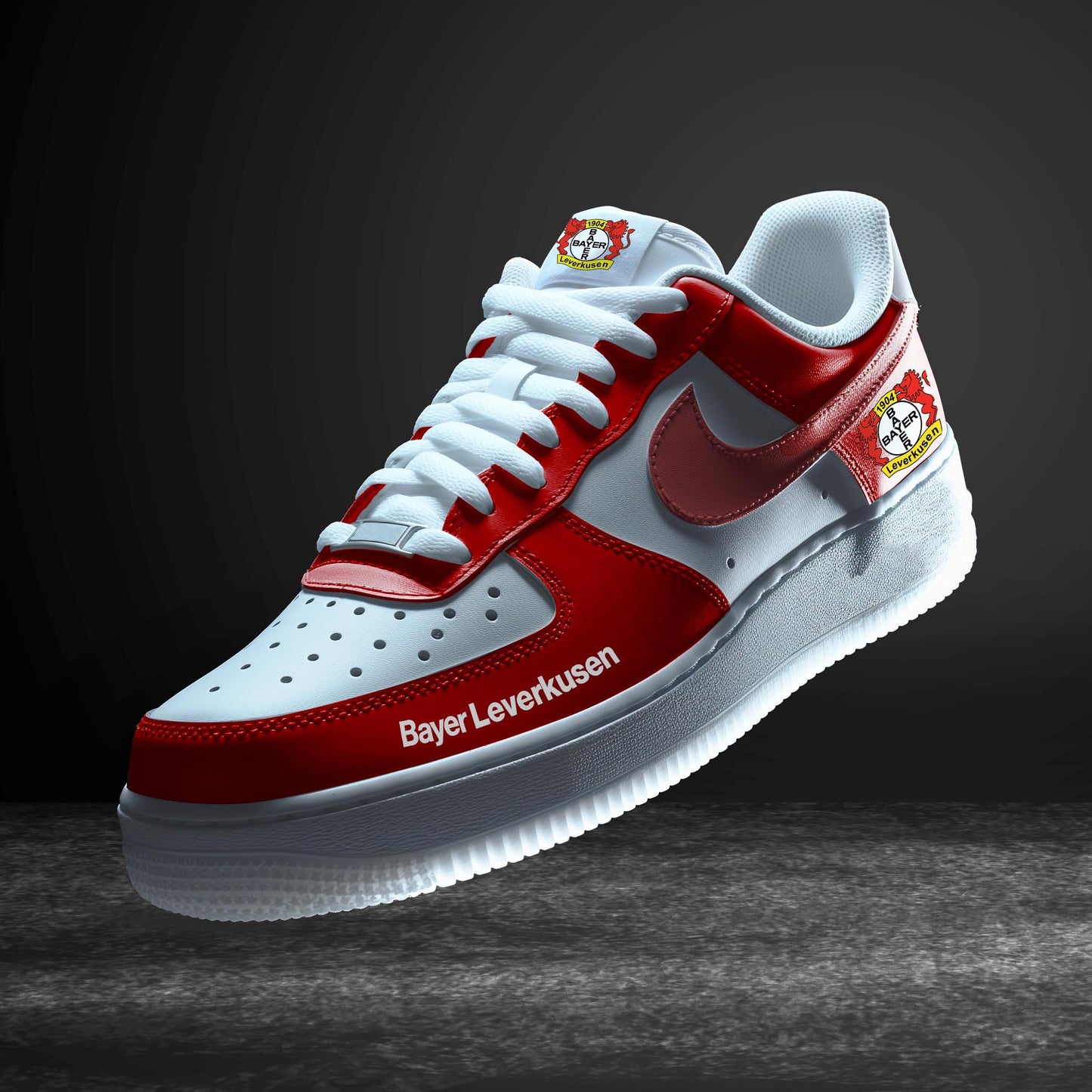 Ideafootwear Bayer Leverkusen Bundesliga Air Low-Top Sneakers Shoes For Men And Women