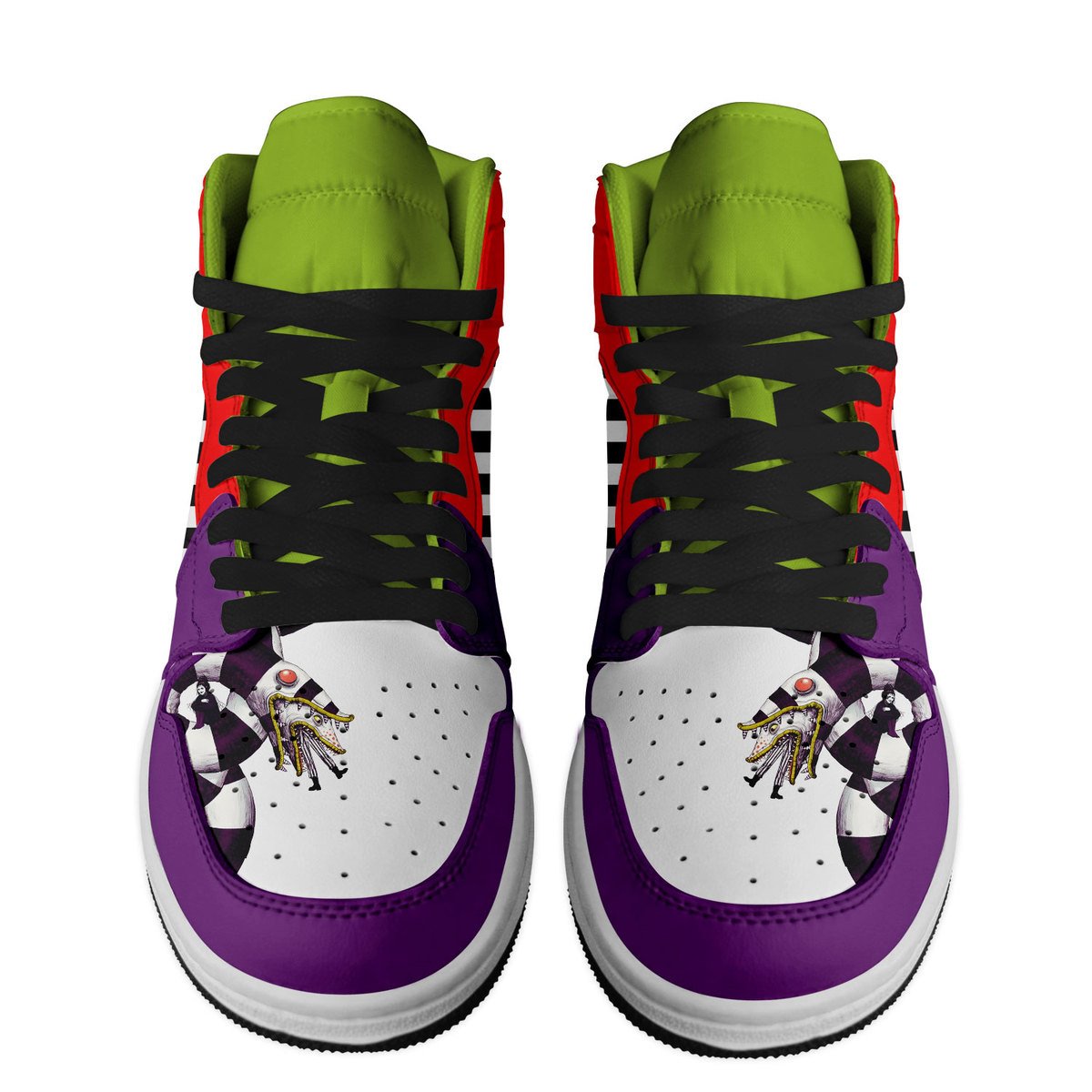 Ideafootwear Beetlejuice AJ1 High Sneakers Shoes For Men And Women