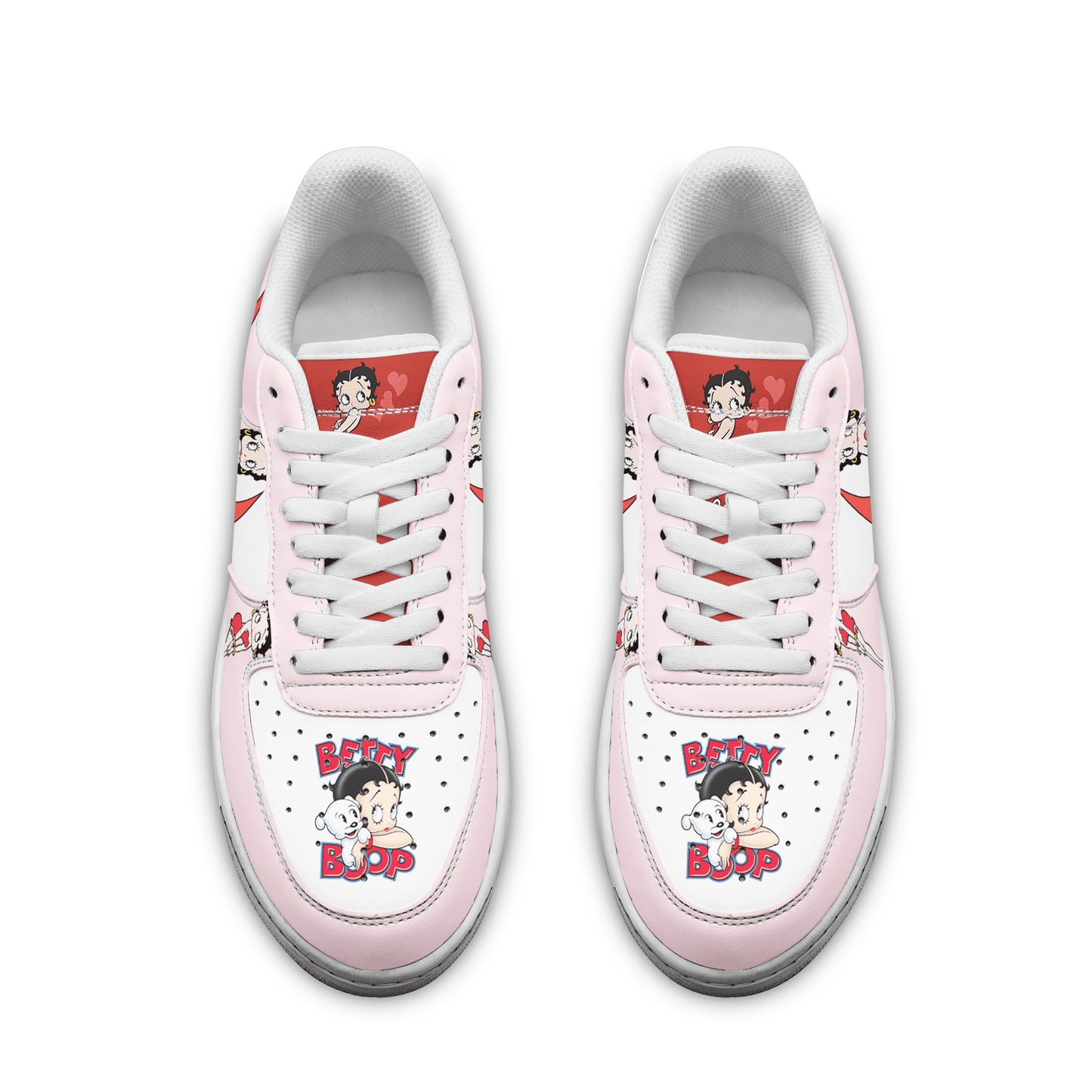 Ideafootwear Betty Boop Air Low-Top Sneakers Shoes For Men And Women