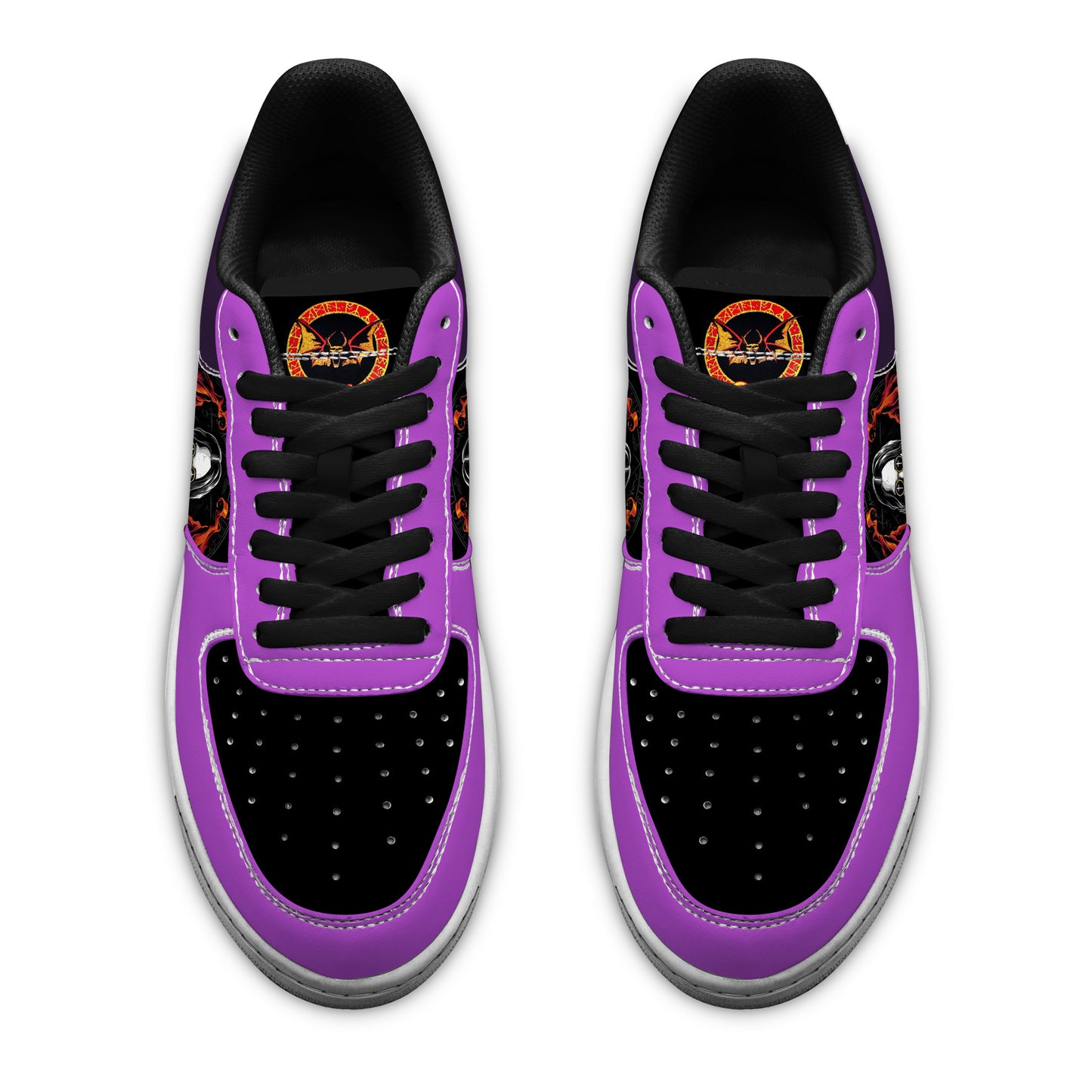 Ideafootwear Black Sabbath Air Low-Top Sneakers Shoes For Men And Women