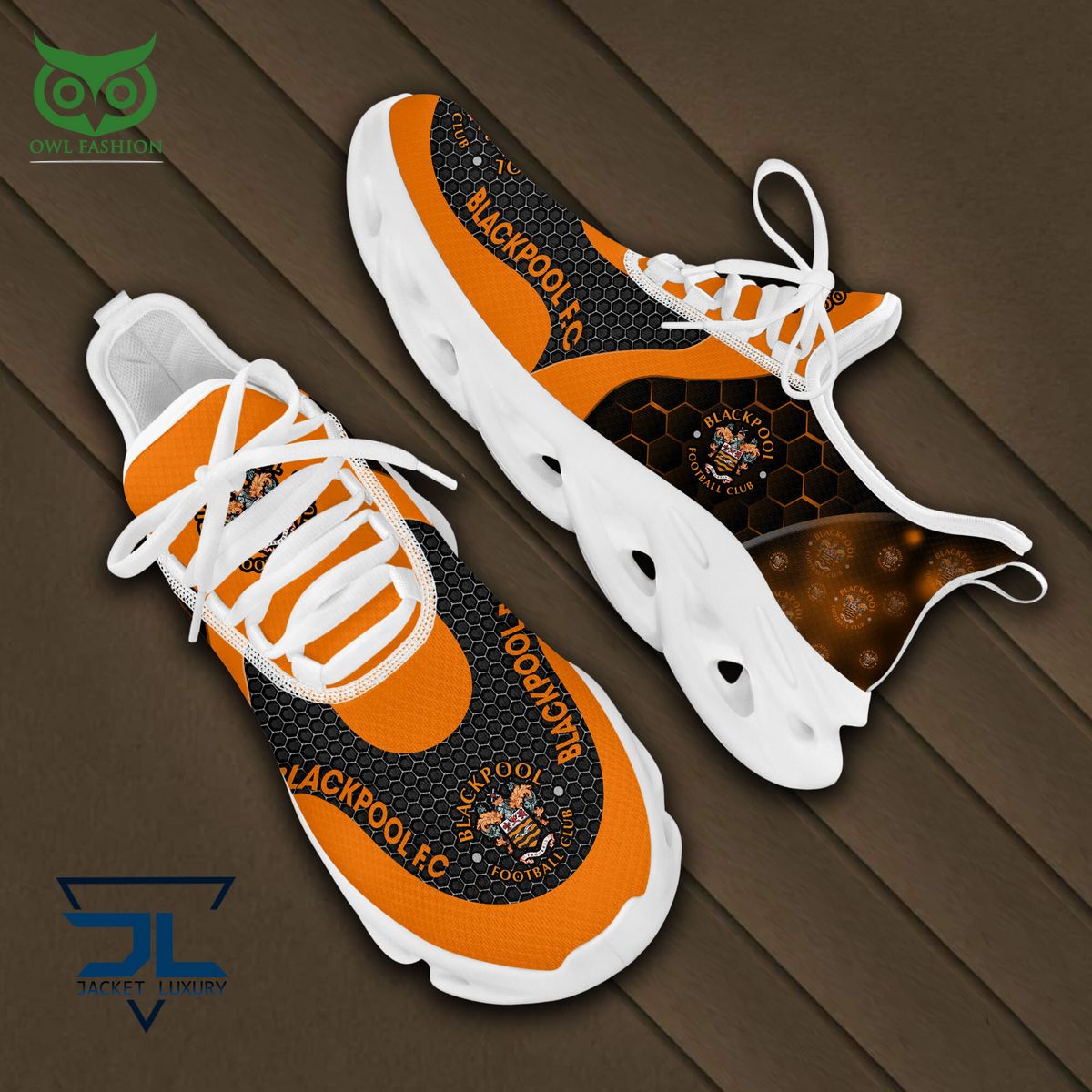 Ideafootwear Blackpool FC Max Soul Shoes Sneakers For Men And Women