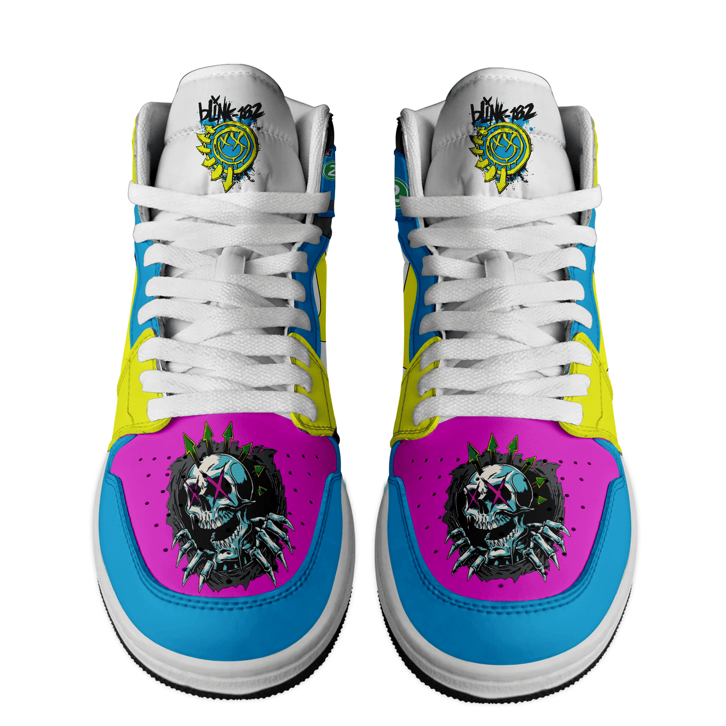 Ideafootwear Blink 182AJ1 High Sneakers Shoes For Men And Women