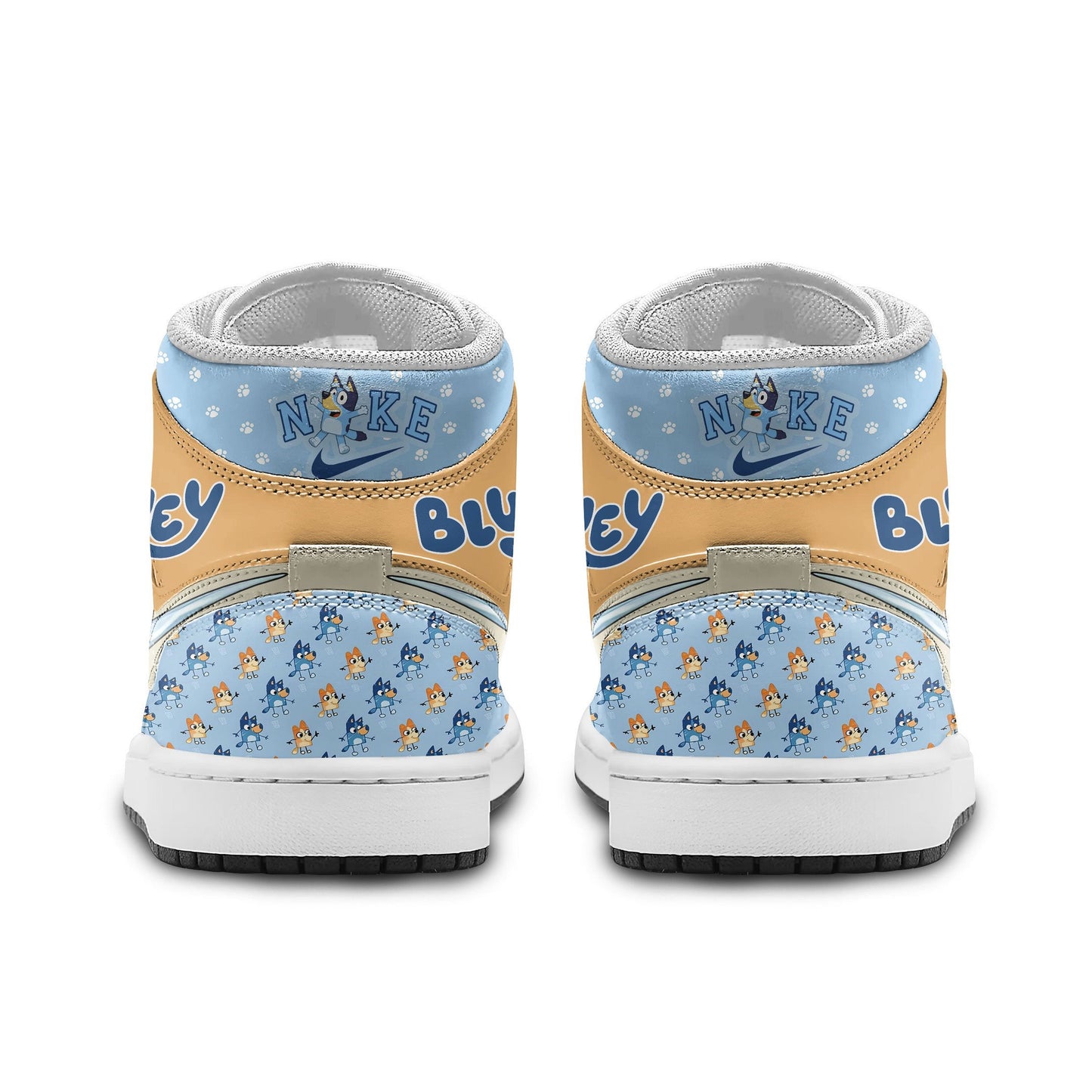 Ideafootwear Bluey AJ1 High Sneakers Shoes For Men And Women