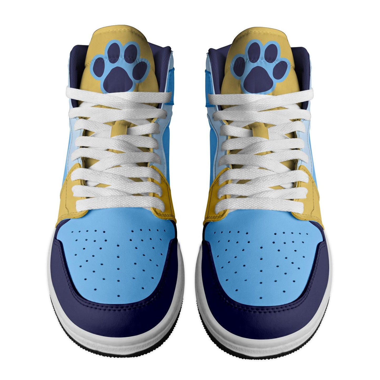 Ideafootwear Bluey AJ1 High Sneakers Shoes For Men And Women