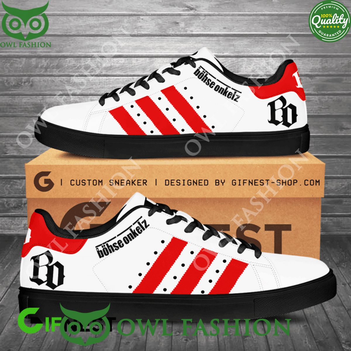 Ideafootwear Bohse Onkelz Skate Stan Shoes Sneakes For Men And Women