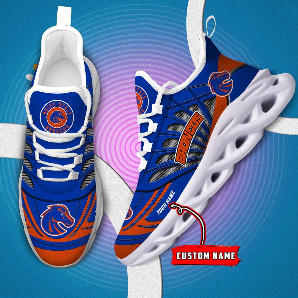 Ideafootwear Boise State Broncos Max Soul Shoes Sneakers For Men And Women