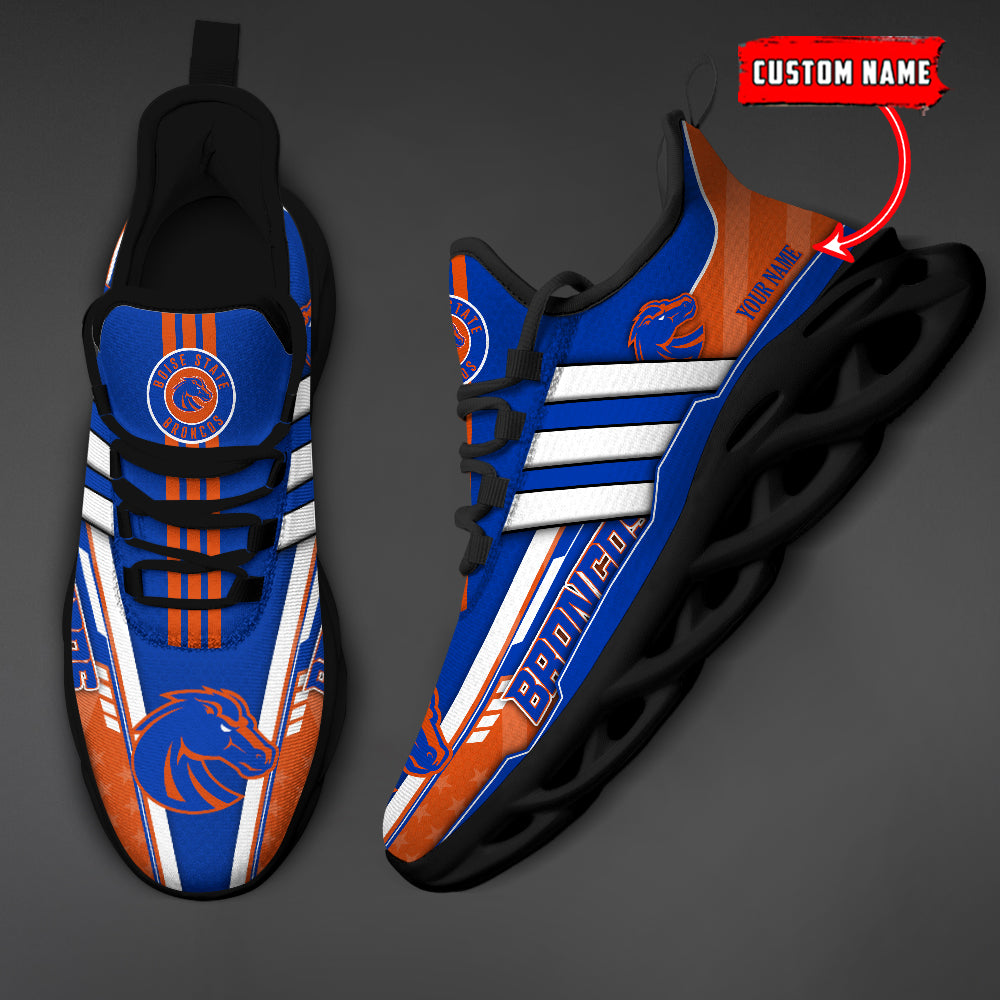 Ideafootwear Boise State Broncos Max Soul Shoes Sneakers For Men And Women