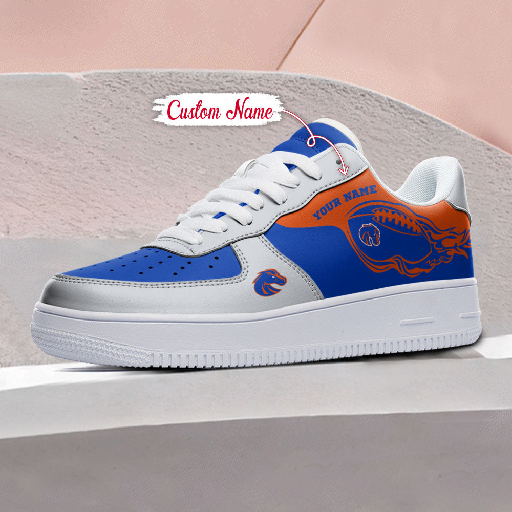 Ideafootwear Boise State Broncos NCAA Air Low-Top Sneakers Shoes For Men And Women