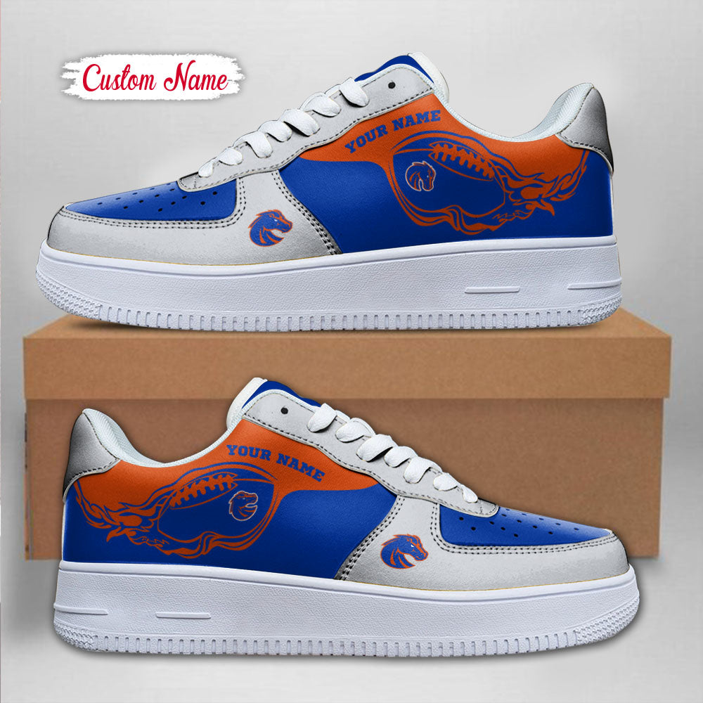 Ideafootwear Boise State Broncos NCAA Air Low-Top Sneakers Shoes For Men And Women