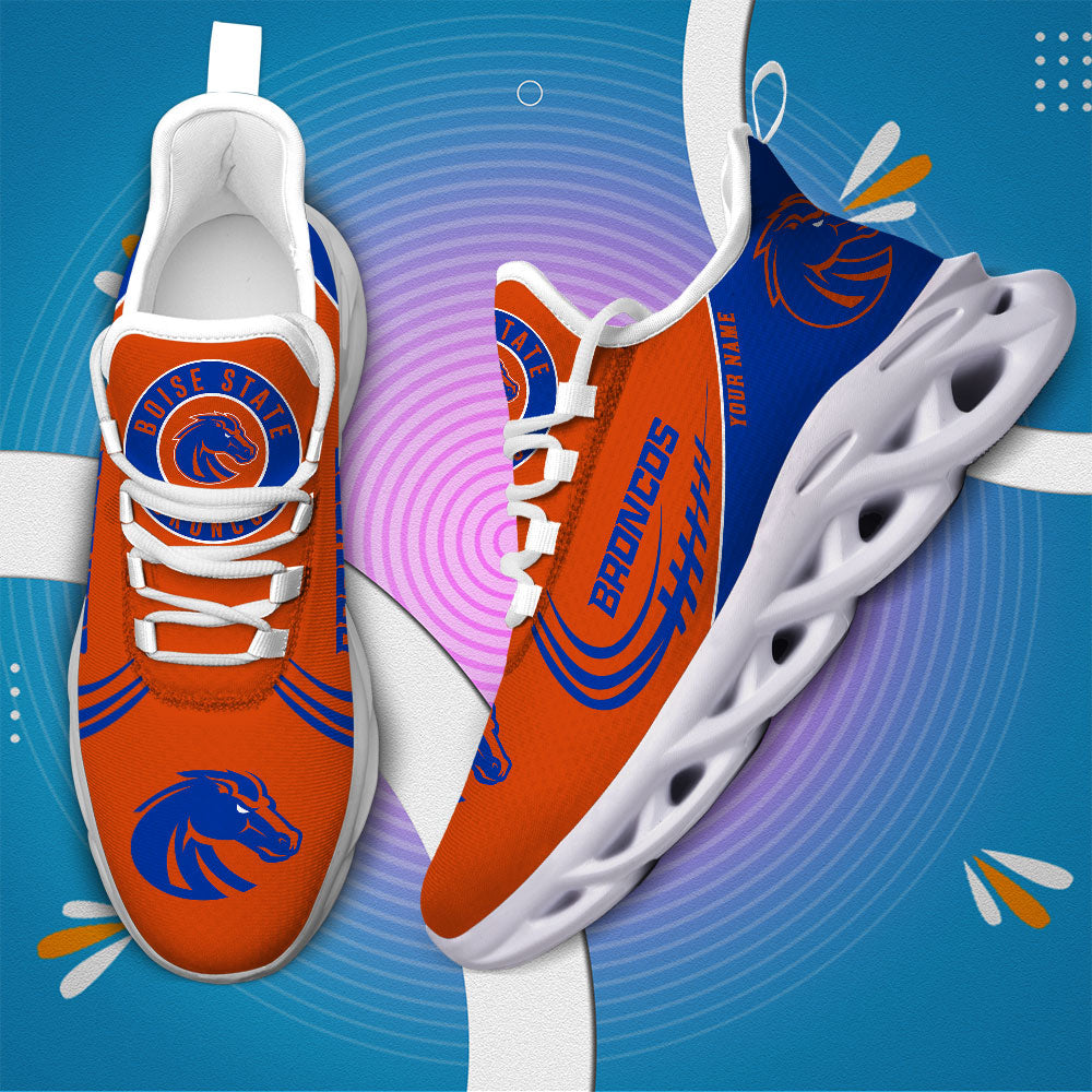 Ideafootwear Boise State Broncos NCAA Max Soul Shoes Sneakers For Men And Women