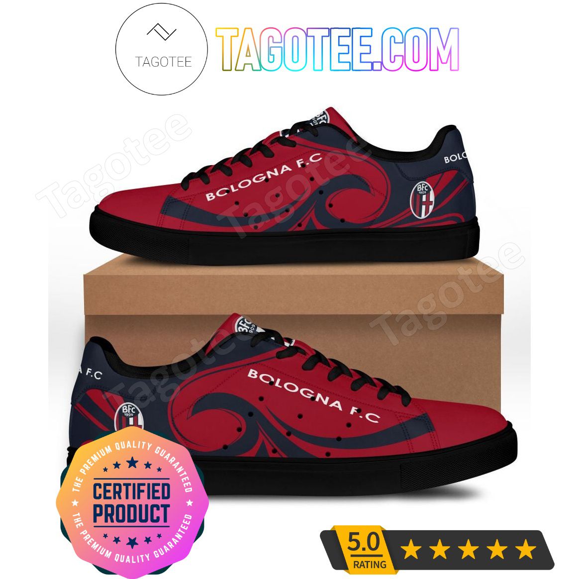 Ideafootwear Bologna FC Skate Stan Shoes Sneakes For Men And Women