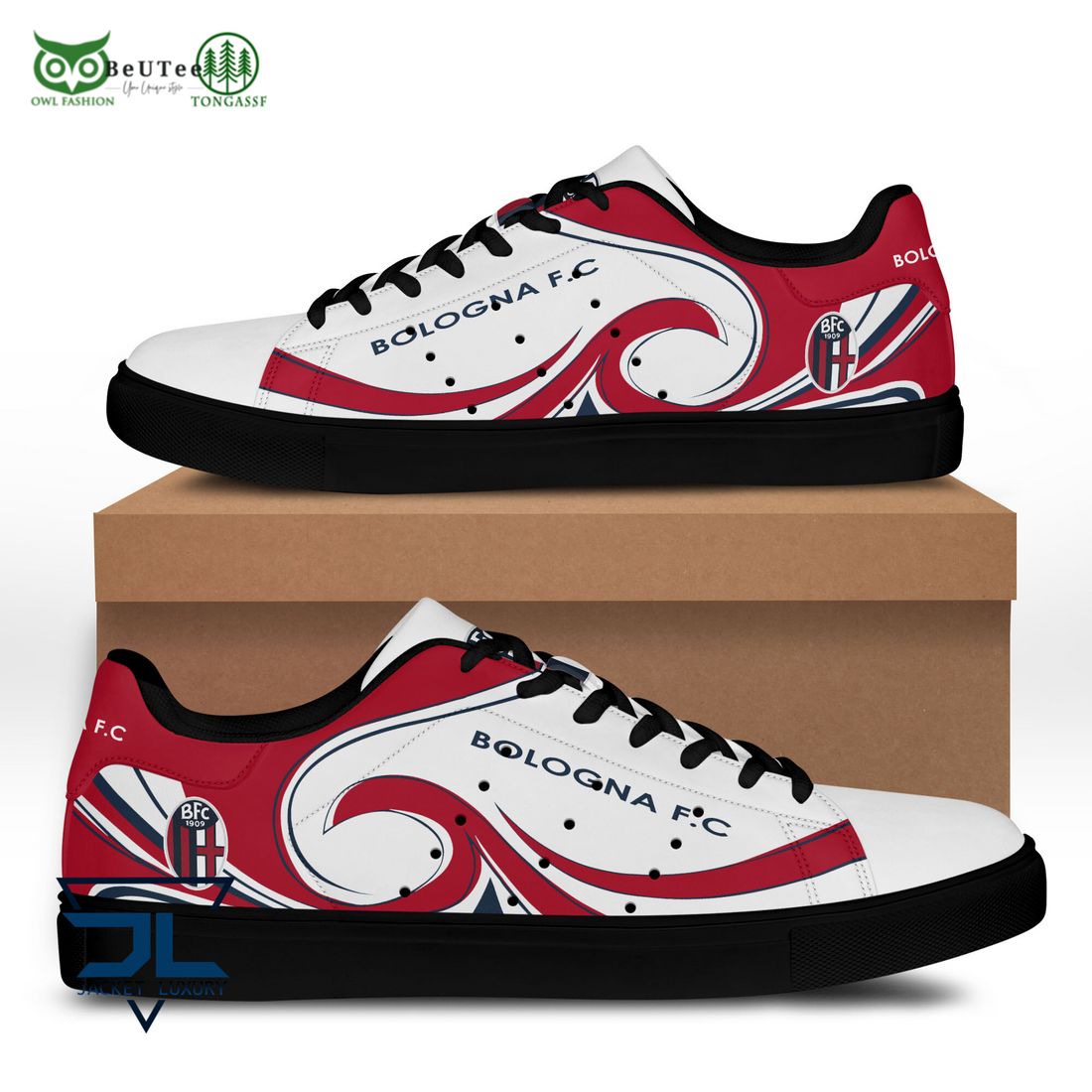 Ideafootwear Bologna FC Skate Stan Shoes Sneakes For Men And Women
