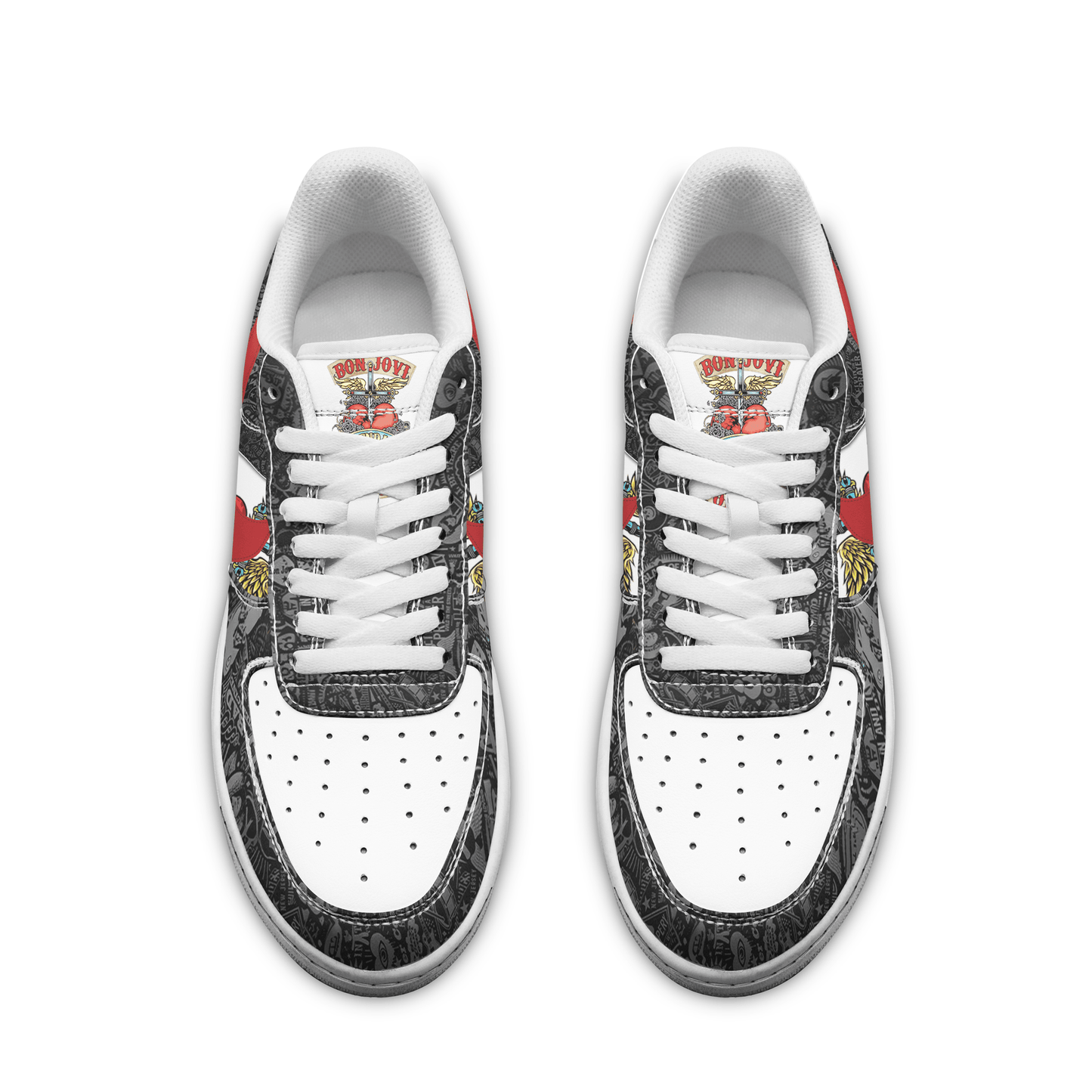 Ideafootwear Bon Jovi Air Low-Top Sneakers Shoes For Men And Women