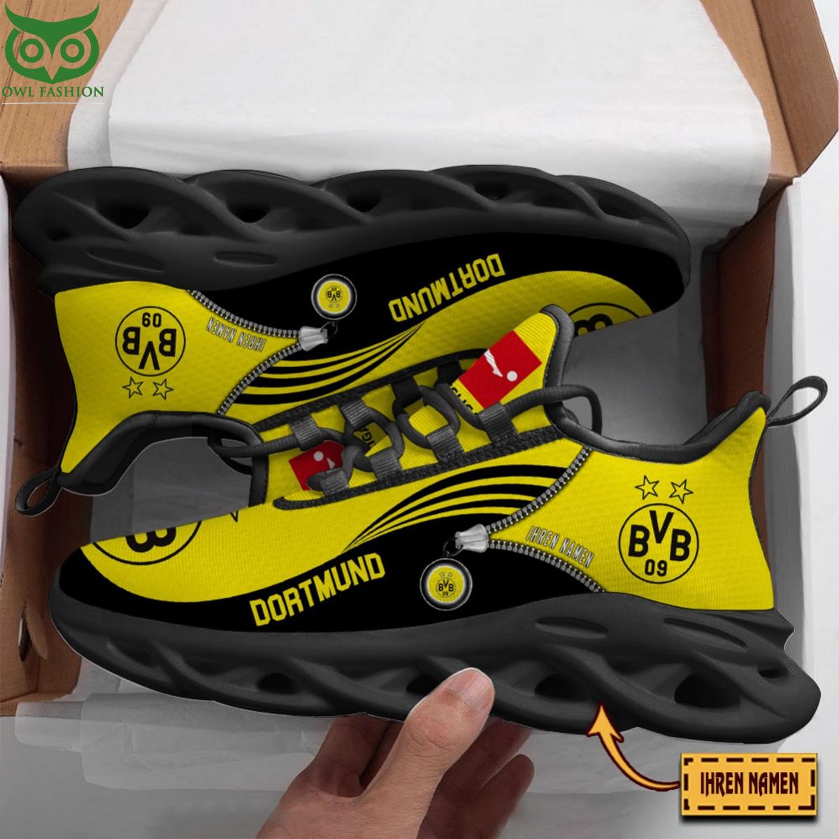 Ideafootwear Borussia Dortmund Max Soul Shoes Sneakers For Men And Women