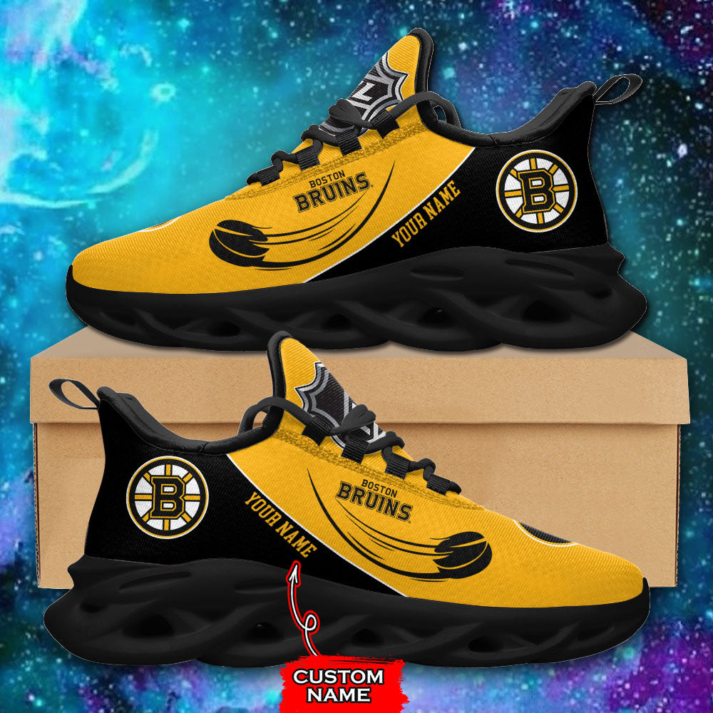 Ideafootwear Boston Bruins NHL Max Soul Shoes Sneakers For Men And Women