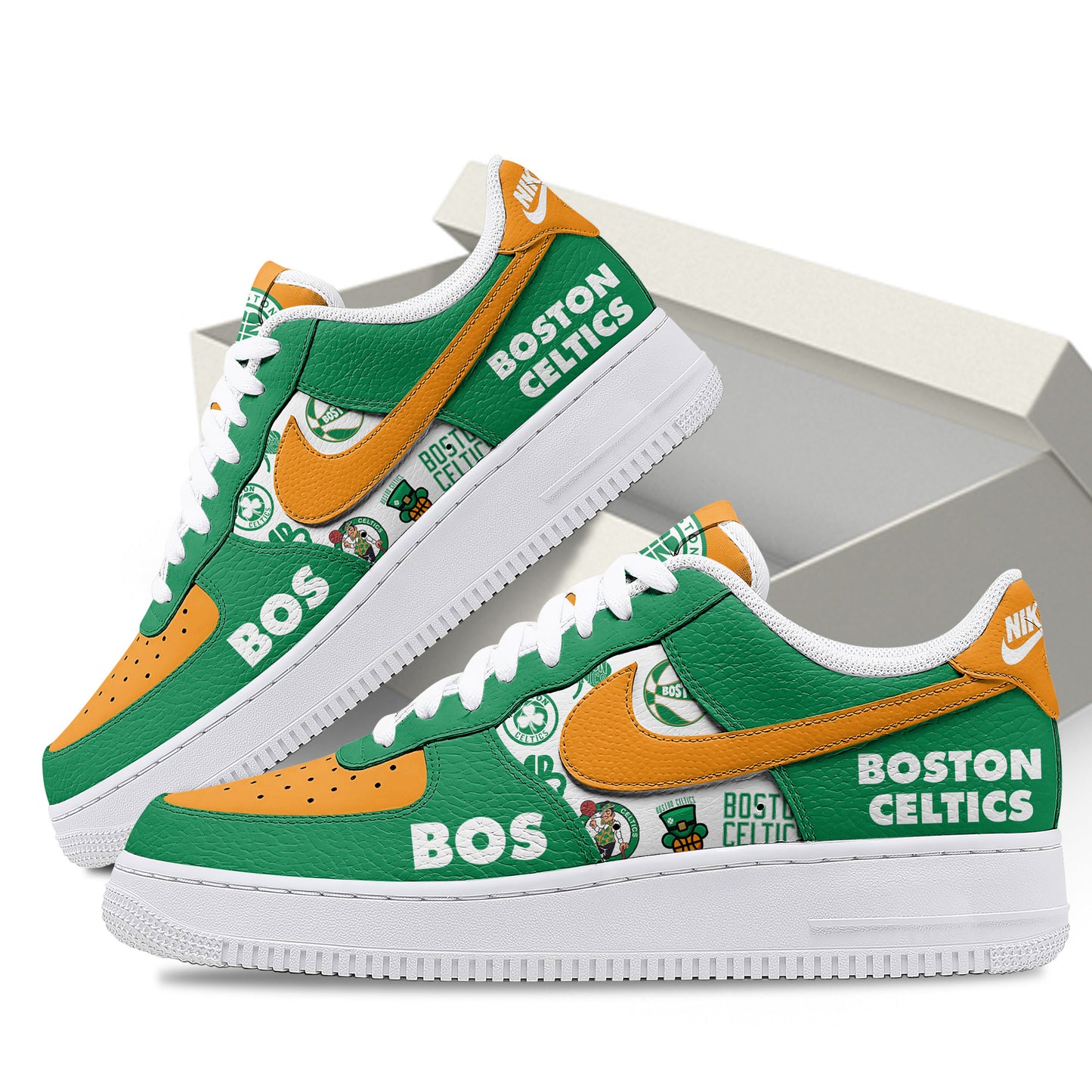 Ideafootwear Boston Celtics Air Low-Top Sneakers Shoes For Men And Women