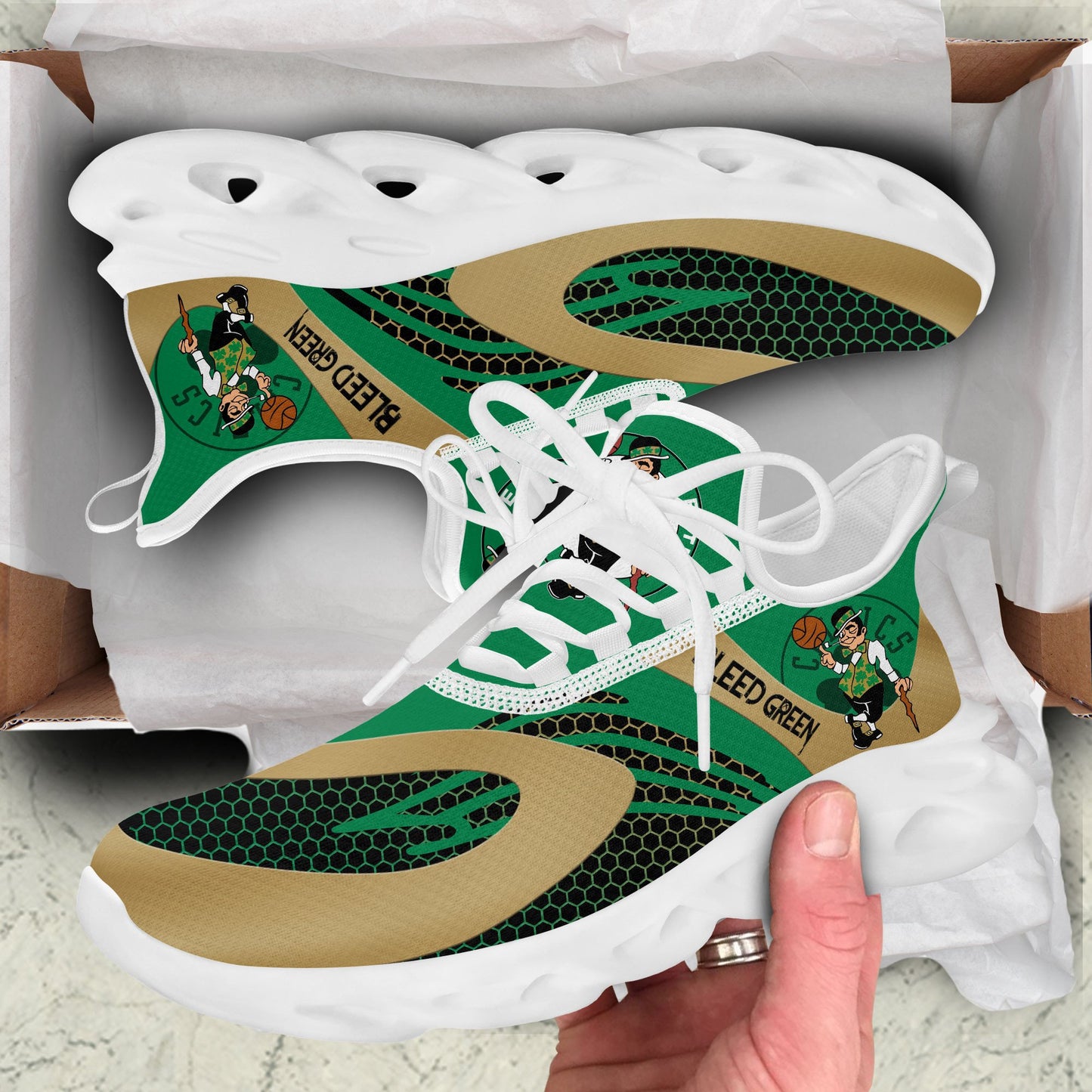 Ideafootwear Boston Celtics Max Soul Shoes Sneakers For Men And Women