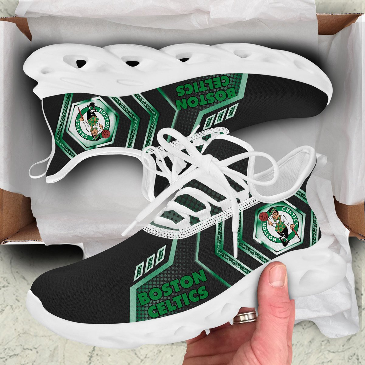 Ideafootwear Boston Celtics Max Soul Shoes Sneakers For Men And Women
