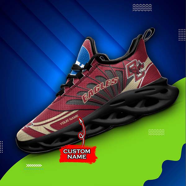 Ideafootwear Boston College Eagles NCAA Max Soul Shoes Sneakers For Men And Women