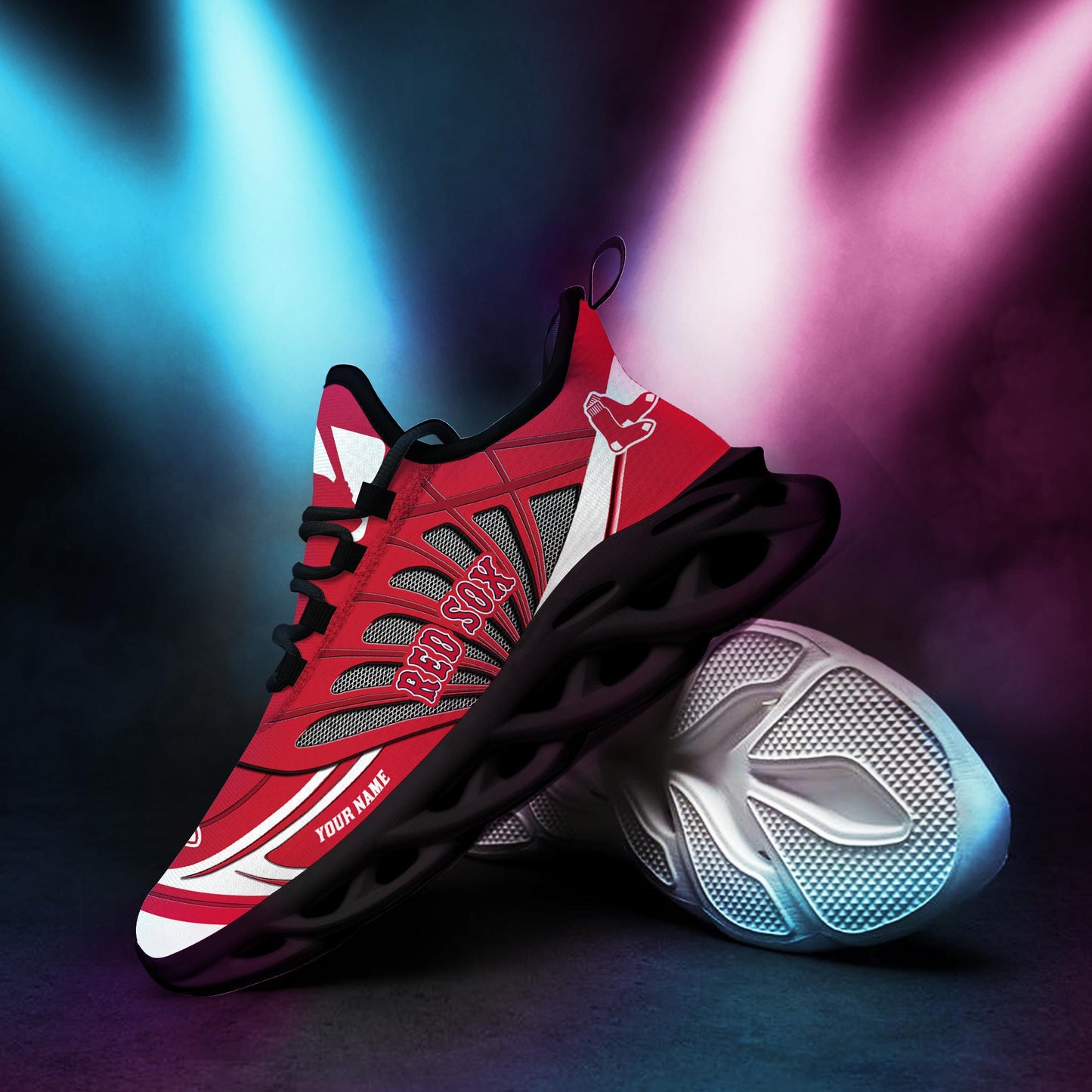 Ideafootwear Boston Red Sox Max Soul Shoes Sneakers For Men And Women