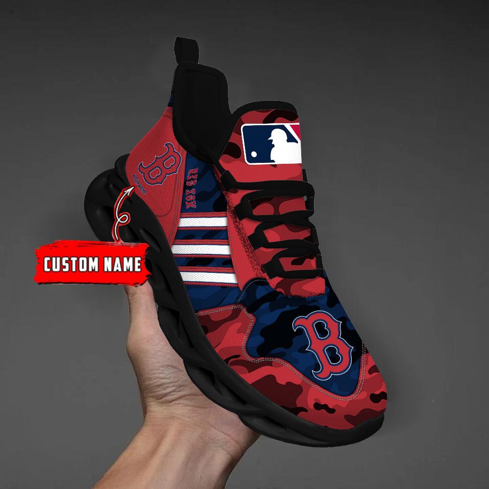 Ideafootwear Boston Red Sox Max Soul Shoes Sneakers For Men And Women