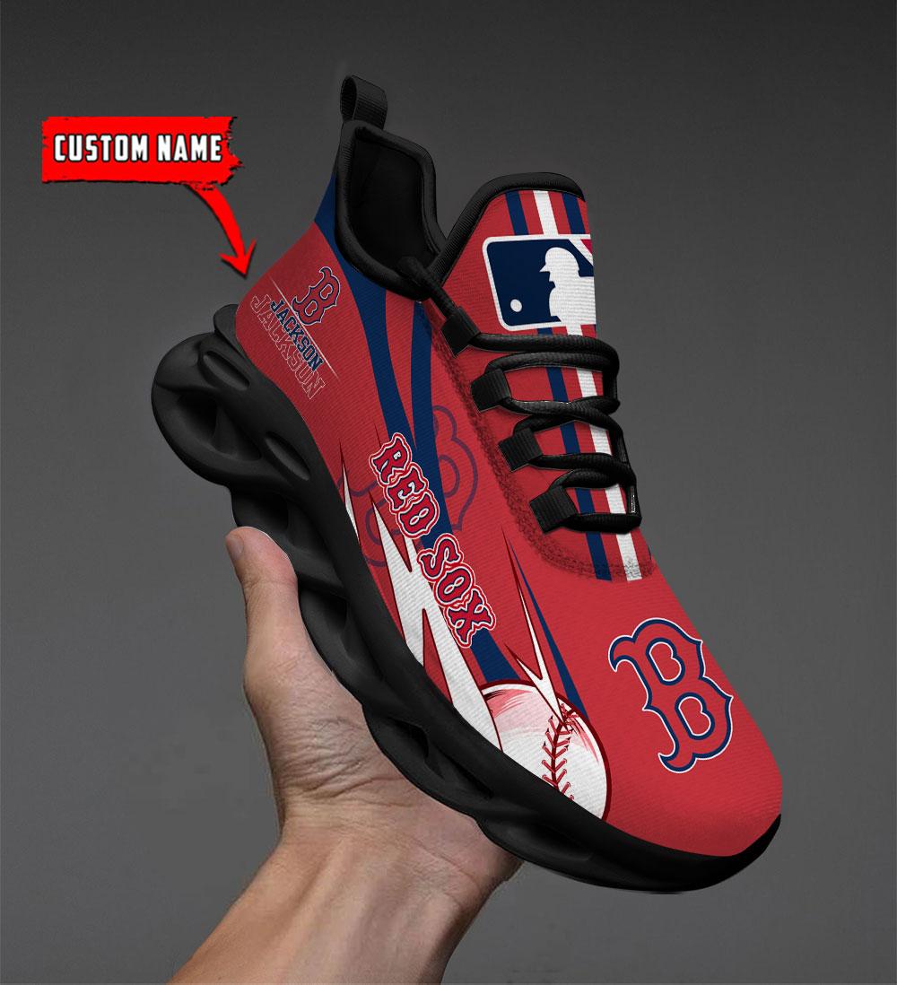 Ideafootwear Boston Red Sox Max Soul Shoes Sneakers For Men And Women