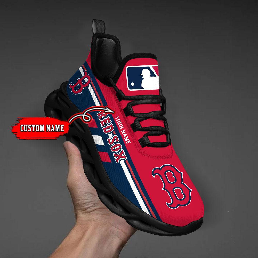 Ideafootwear Boston Red Sox Max Soul Shoes Sneakers For Men And Women