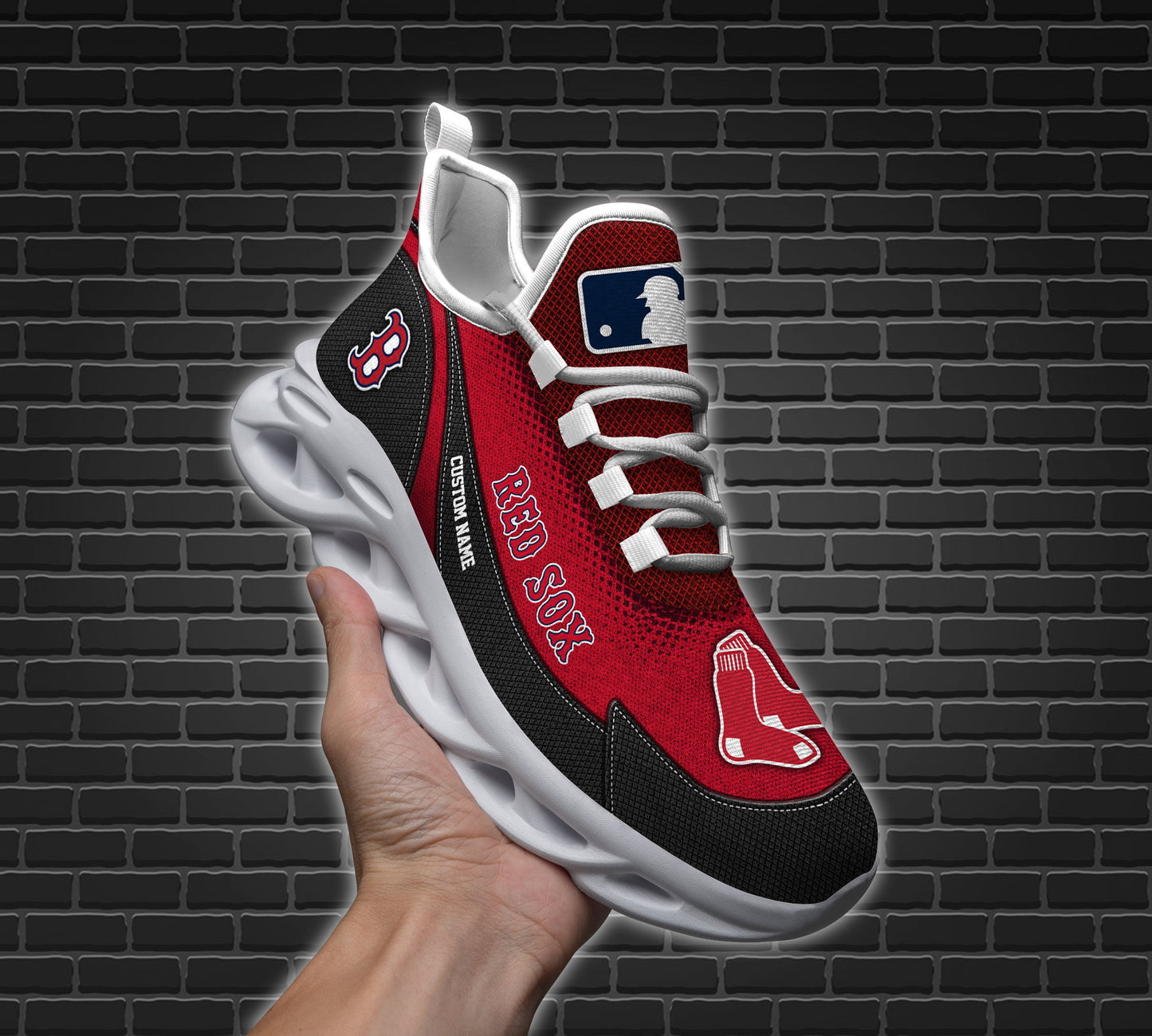 Ideafootwear Boston Red Sox MLB Max Soul Shoes Sneakers For Men And Women