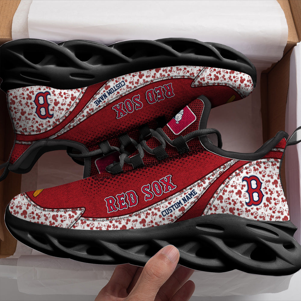 Ideafootwear Boston Red Sox NCAA Max Soul Shoes Sneakers For Men And Women