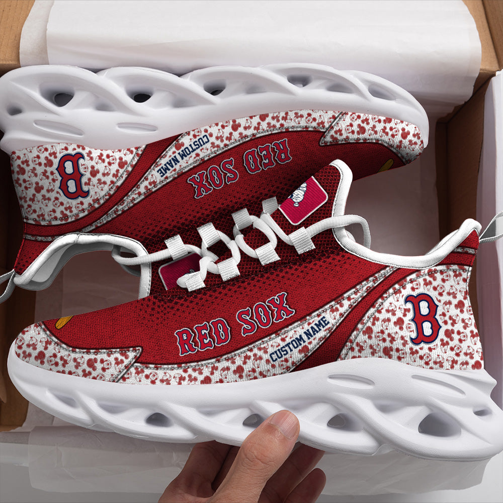 Ideafootwear Boston Red Sox NCAA Max Soul Shoes Sneakers For Men And Women