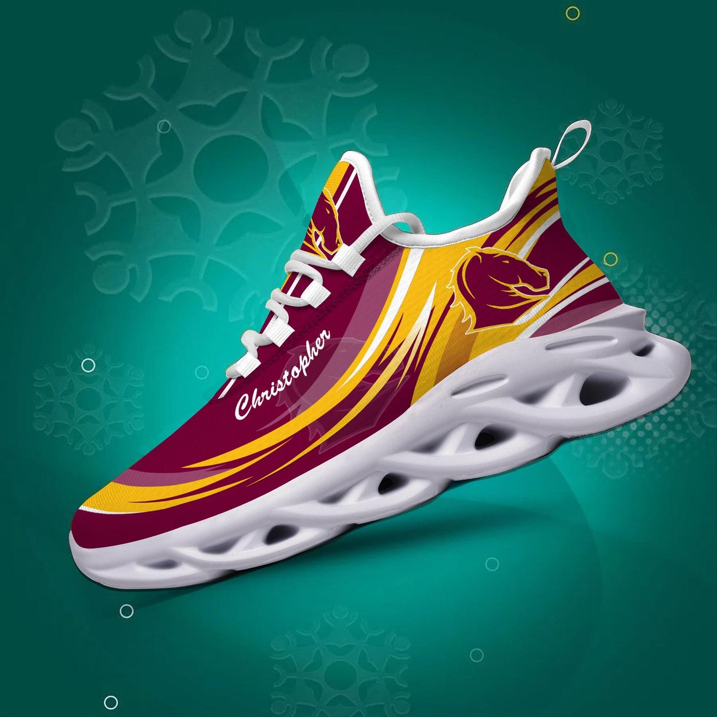 Ideafootwear Brisbane Broncos Max Soul Shoes Sneakers For Men And Women