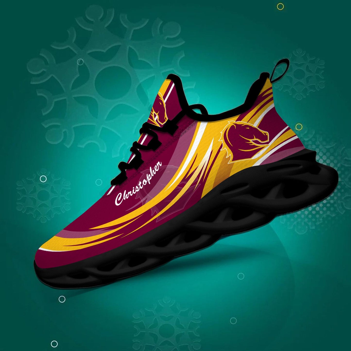 Ideafootwear Brisbane Broncos Max Soul Shoes Sneakers For Men And Women
