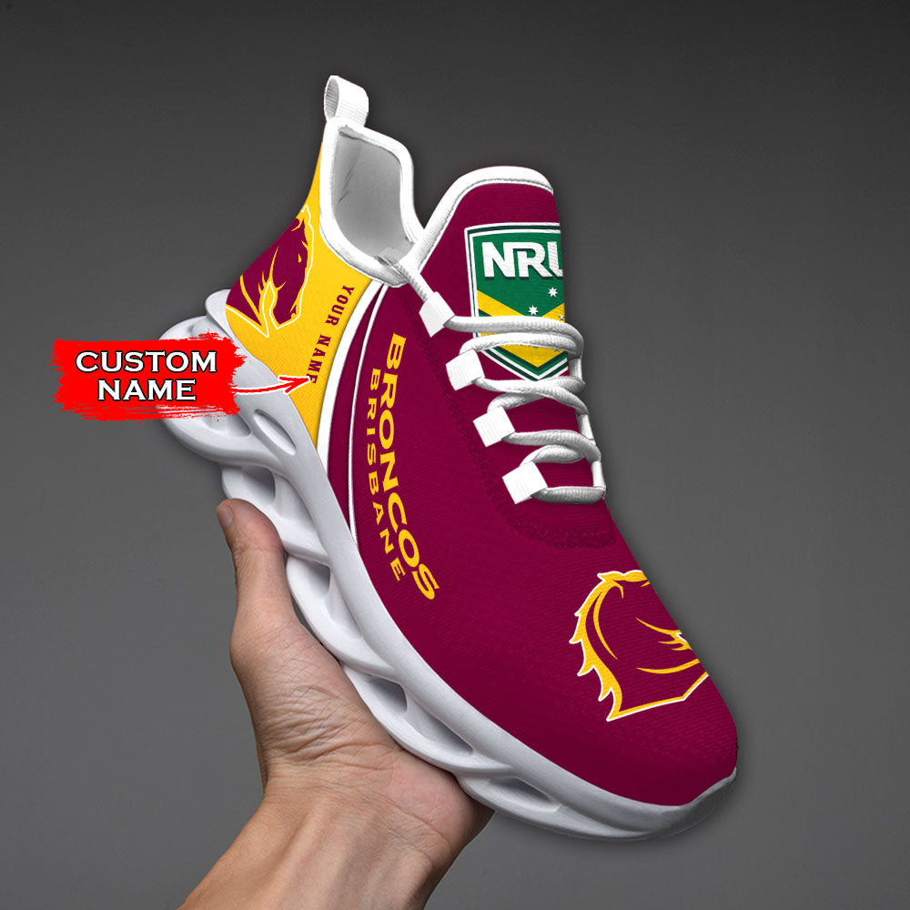 Ideafootwear Brisbane Broncos NRL Max Soul Shoes Sneakers For Men And Women