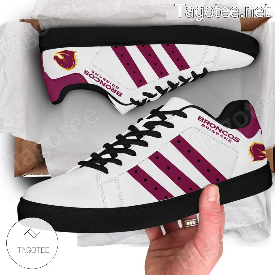 Ideafootwear Brisbane Broncos Skate Stan Shoes Sneakes For Men And Women