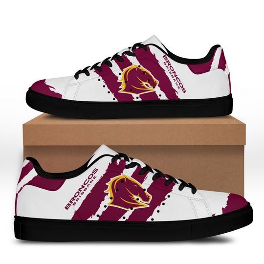 Ideafootwear Brisbane Broncos Skate Stan Shoes Sneakes For Men And Women