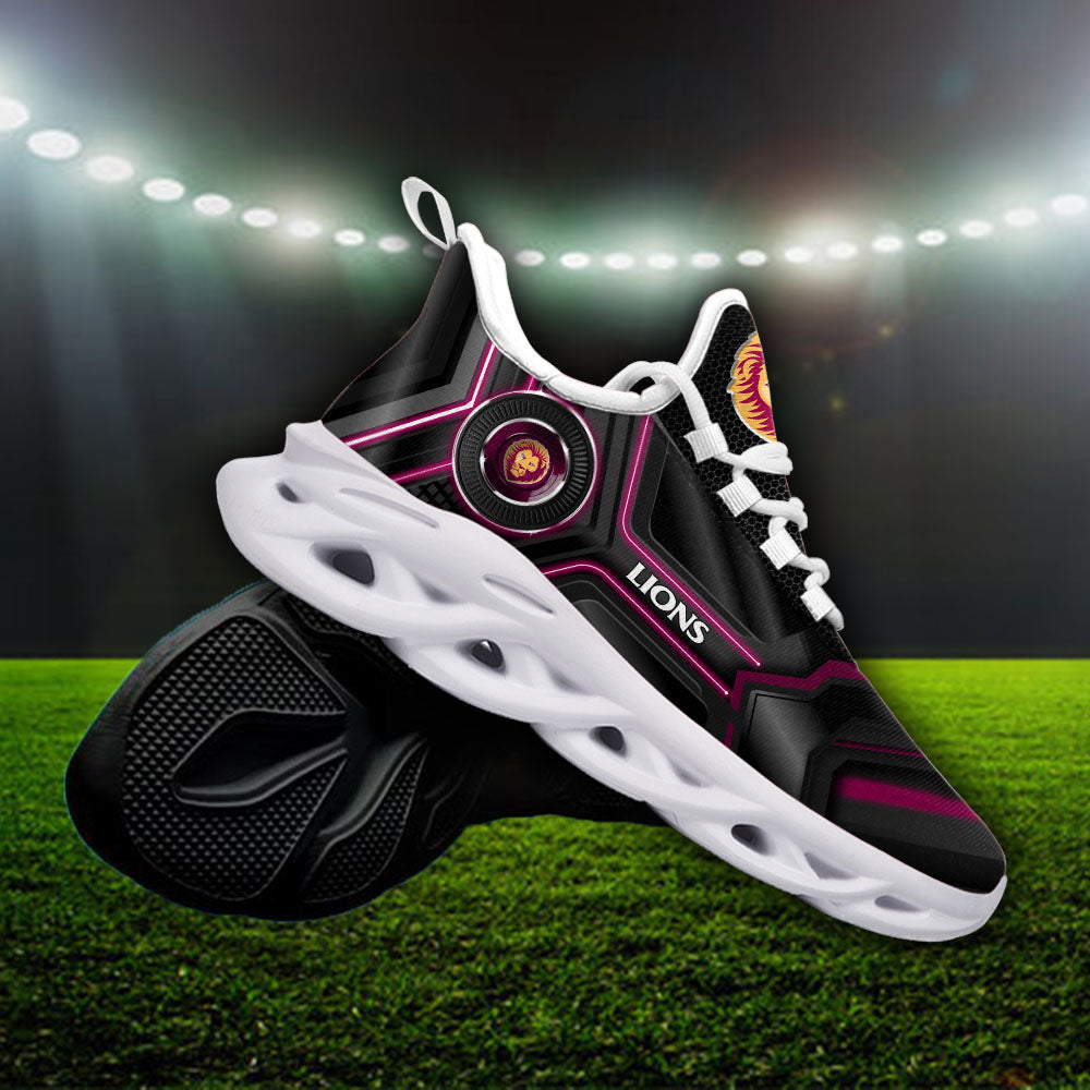 Ideafootwear Brisbane Lions AFL Max Soul Shoes Sneakers For Men And Women
