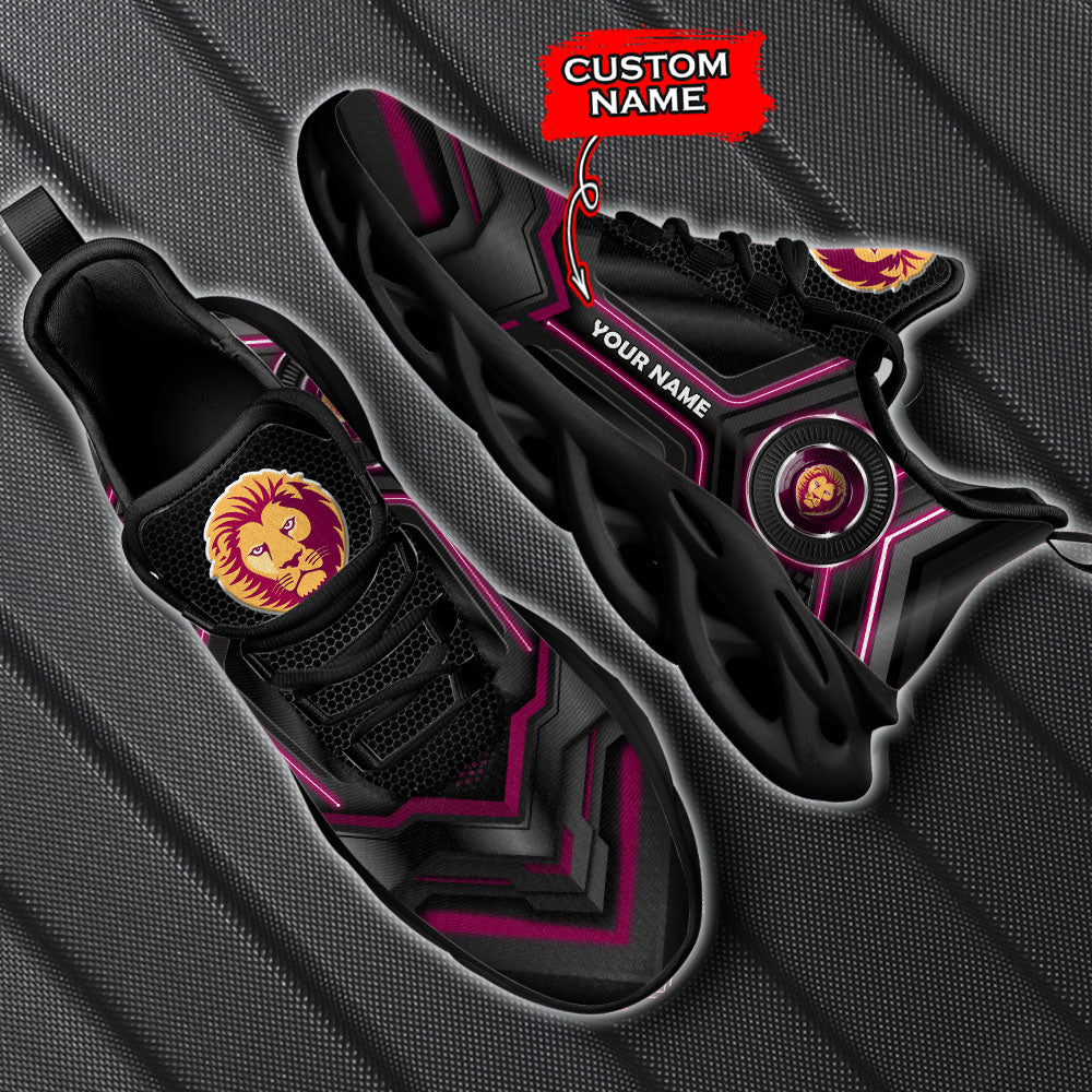Ideafootwear Brisbane Lions AFL Max Soul Shoes Sneakers For Men And Women