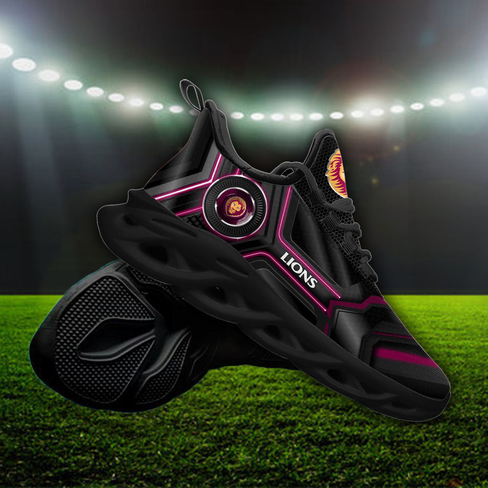 Ideafootwear Brisbane Lions AFL Max Soul Shoes Sneakers For Men And Women