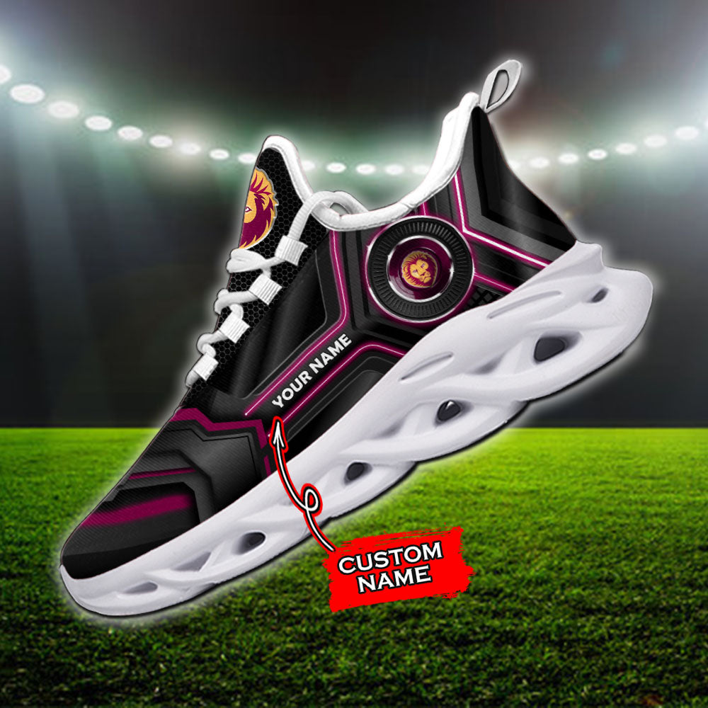 Ideafootwear Brisbane Lions AFL Max Soul Shoes Sneakers For Men And Women