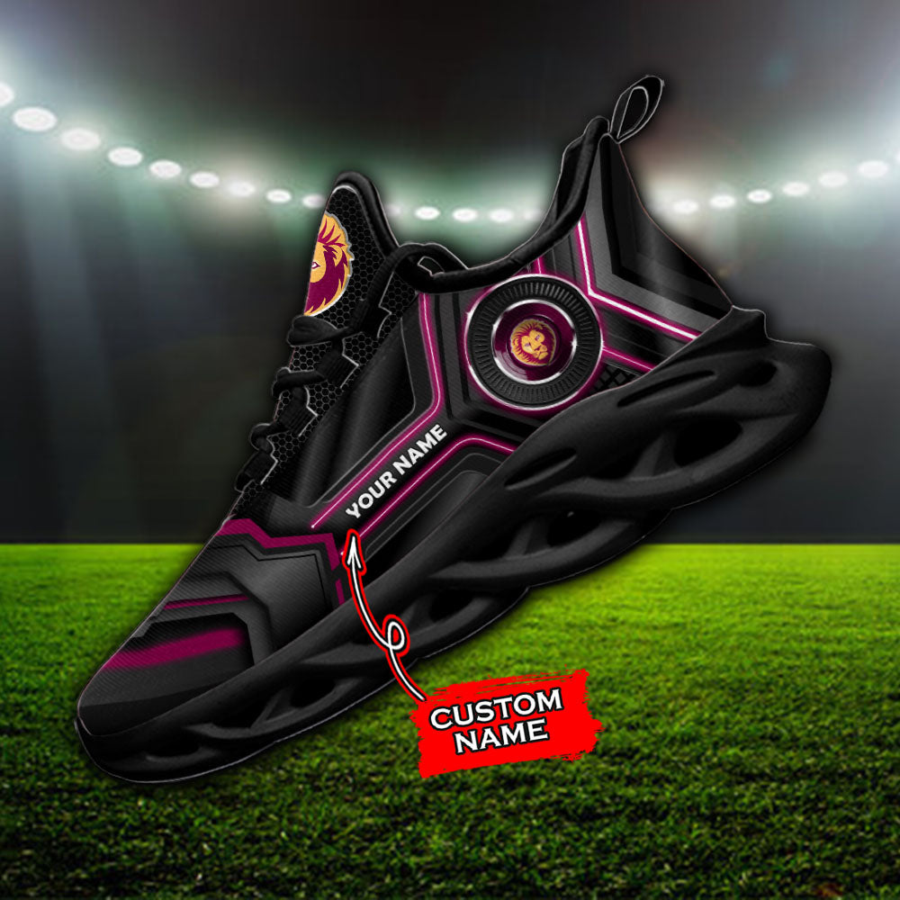 Ideafootwear Brisbane Lions AFL Max Soul Shoes Sneakers For Men And Women