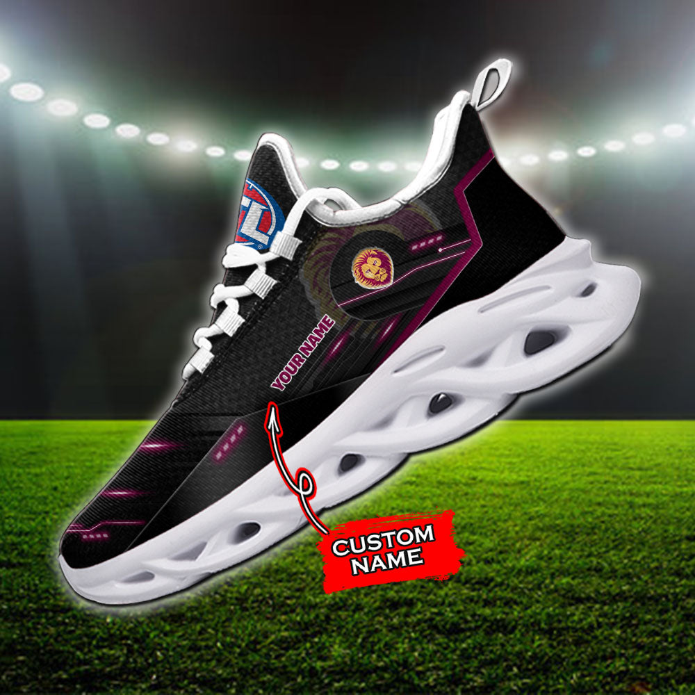 Ideafootwear Brisbane Lions AFL Max Soul Shoes Sneakers For Men And Women