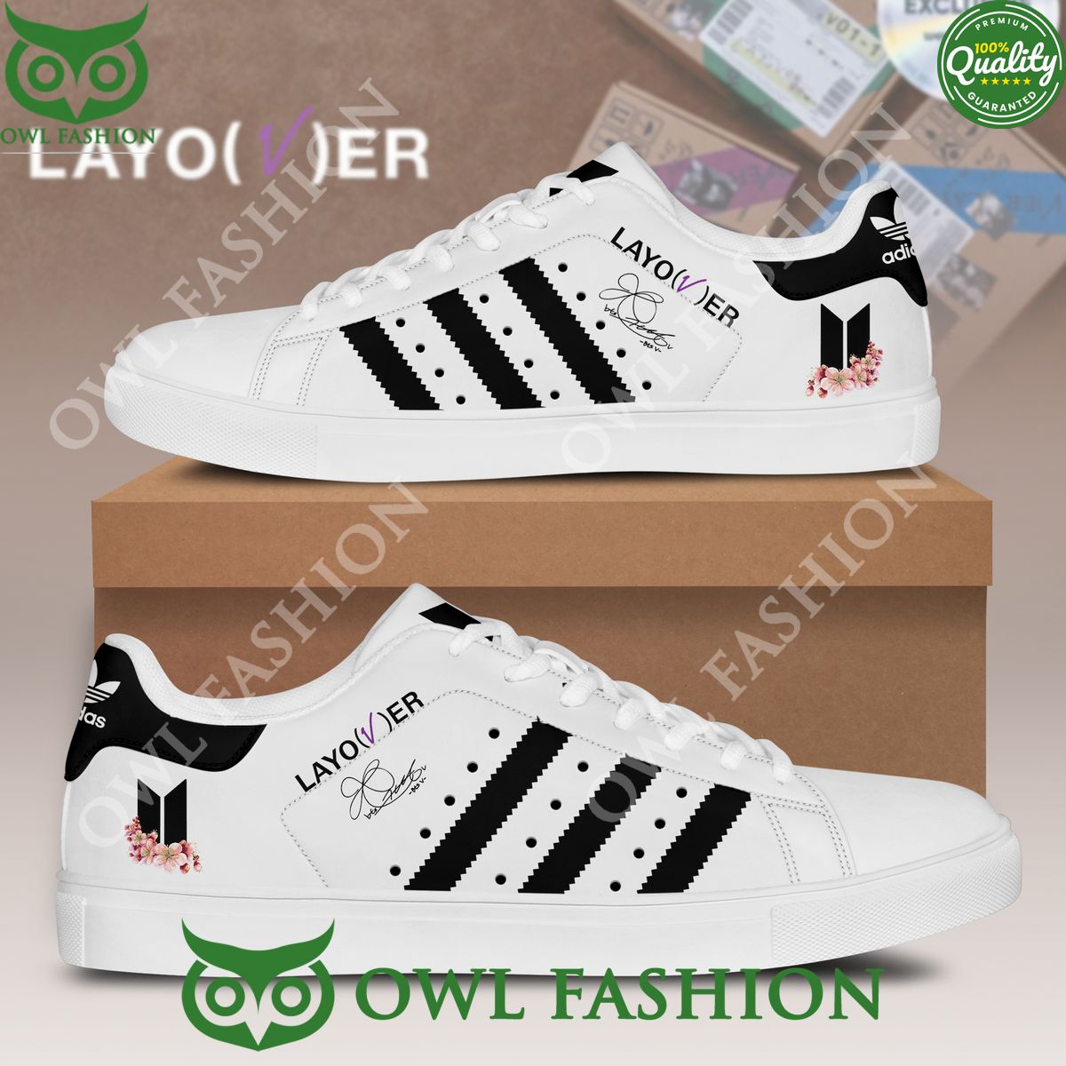 Ideafootwear BTS V Skate Stan Shoes Sneakes For Men And Women