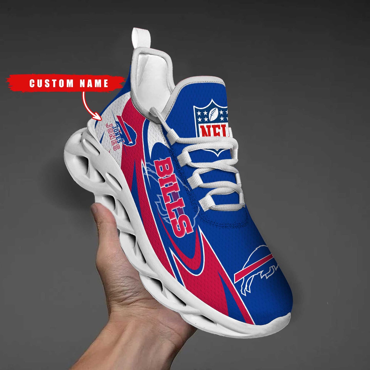 Ideafootwear Buffalo Bills Max Soul Shoes Sneakers For Men And Women