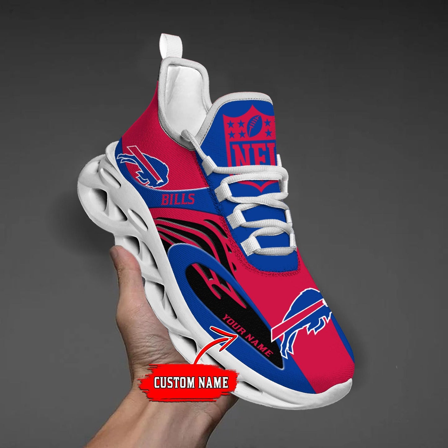Ideafootwear Buffalo Bills Max Soul Shoes Sneakers For Men And Women