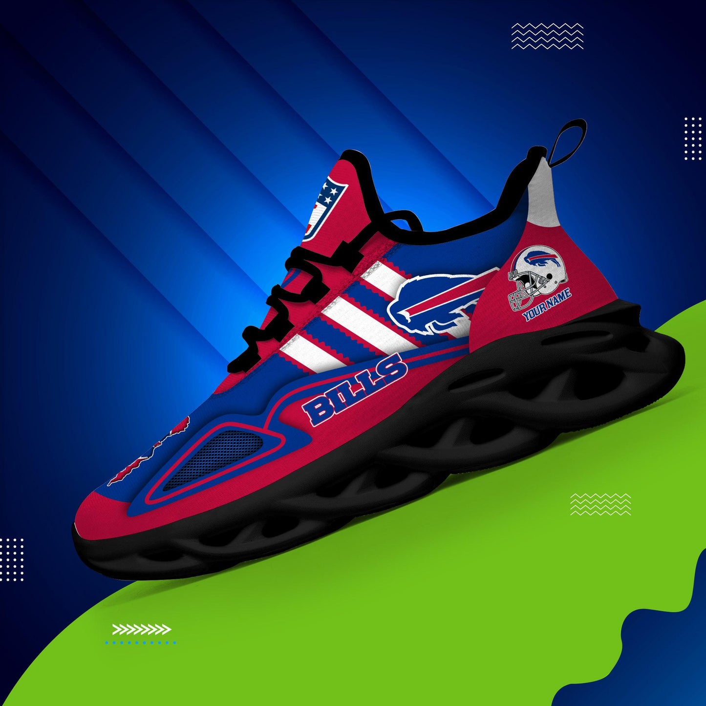 Ideafootwear Buffalo Bills Max Soul Shoes Sneakers For Men And Women
