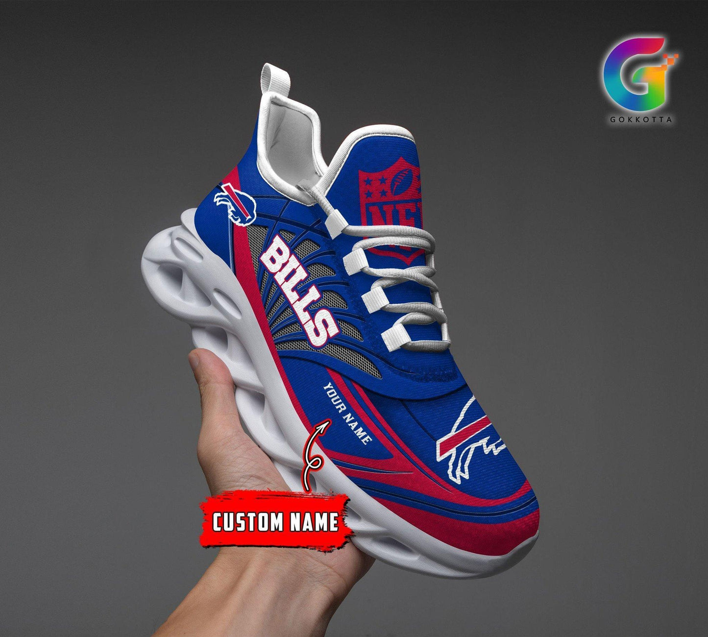 Ideafootwear Buffalo Bills Max Soul Shoes Sneakers For Men And Women