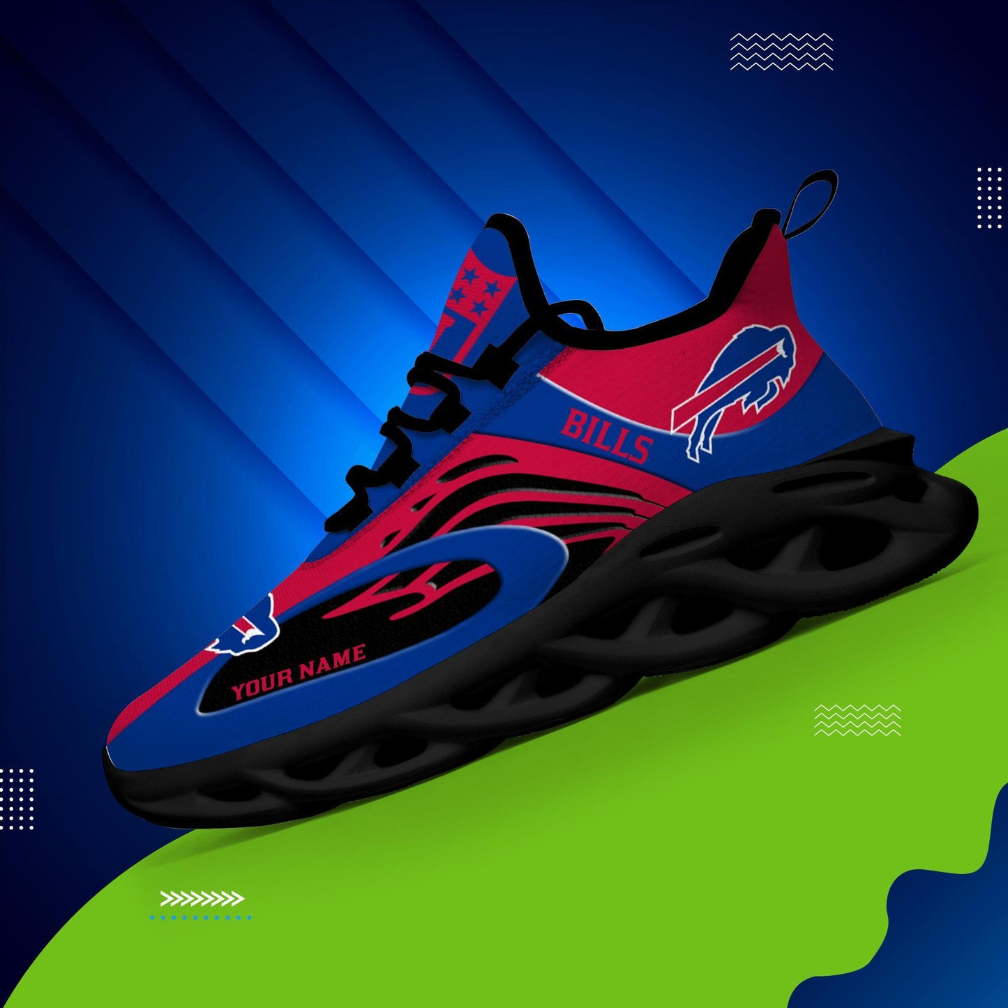 Ideafootwear Buffalo Bills Max Soul Shoes Sneakers For Men And Women