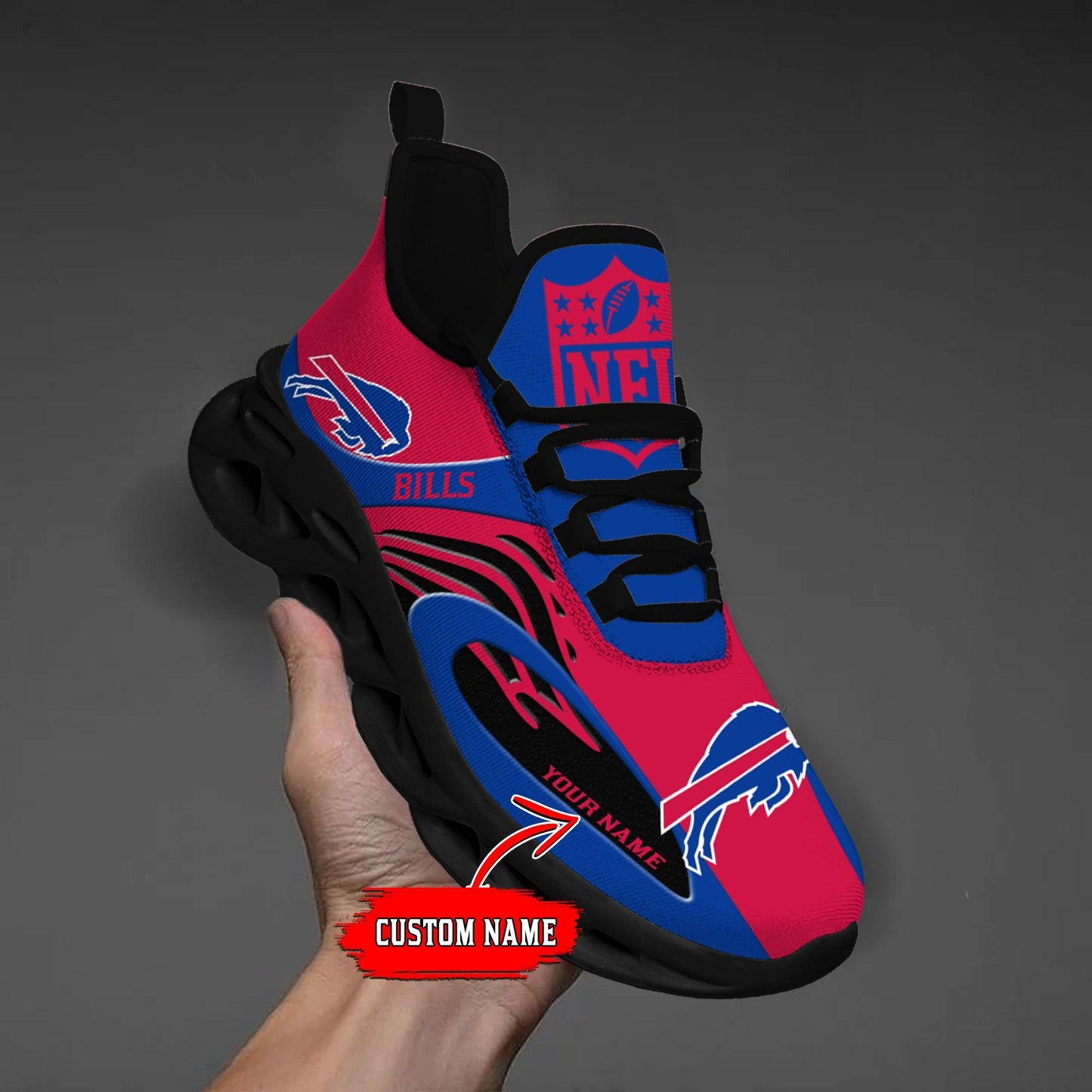 Ideafootwear Buffalo Bills Max Soul Shoes Sneakers For Men And Women